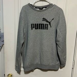 Puma Women's Gray Crewneck Sweater